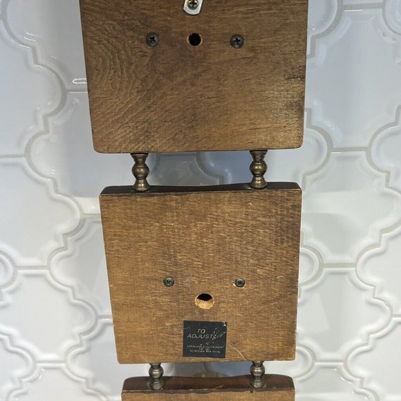 Springfield Weather Station Thermometer, Barometer & Humidity Meter Wood Vintage - Picture 5 of 11